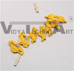 Cervical Vertebrae Set, Color-Coded Yellow (C1 through C7)